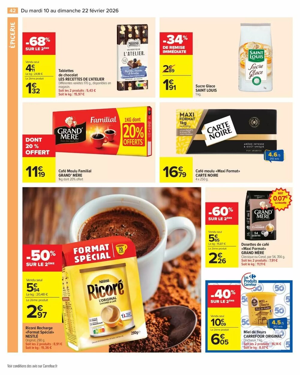 Prospectus promotionnel Carrefour Market valable à partir du 10/02/2026 - Page 44.