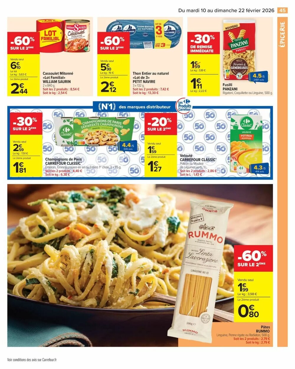 Prospectus promotionnel Carrefour Market valable à partir du 10/02/2026 - Page 47.