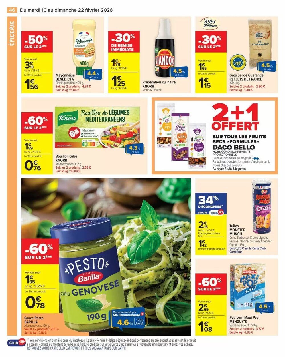 Prospectus promotionnel Carrefour Market valable à partir du 10/02/2026 - Page 48.