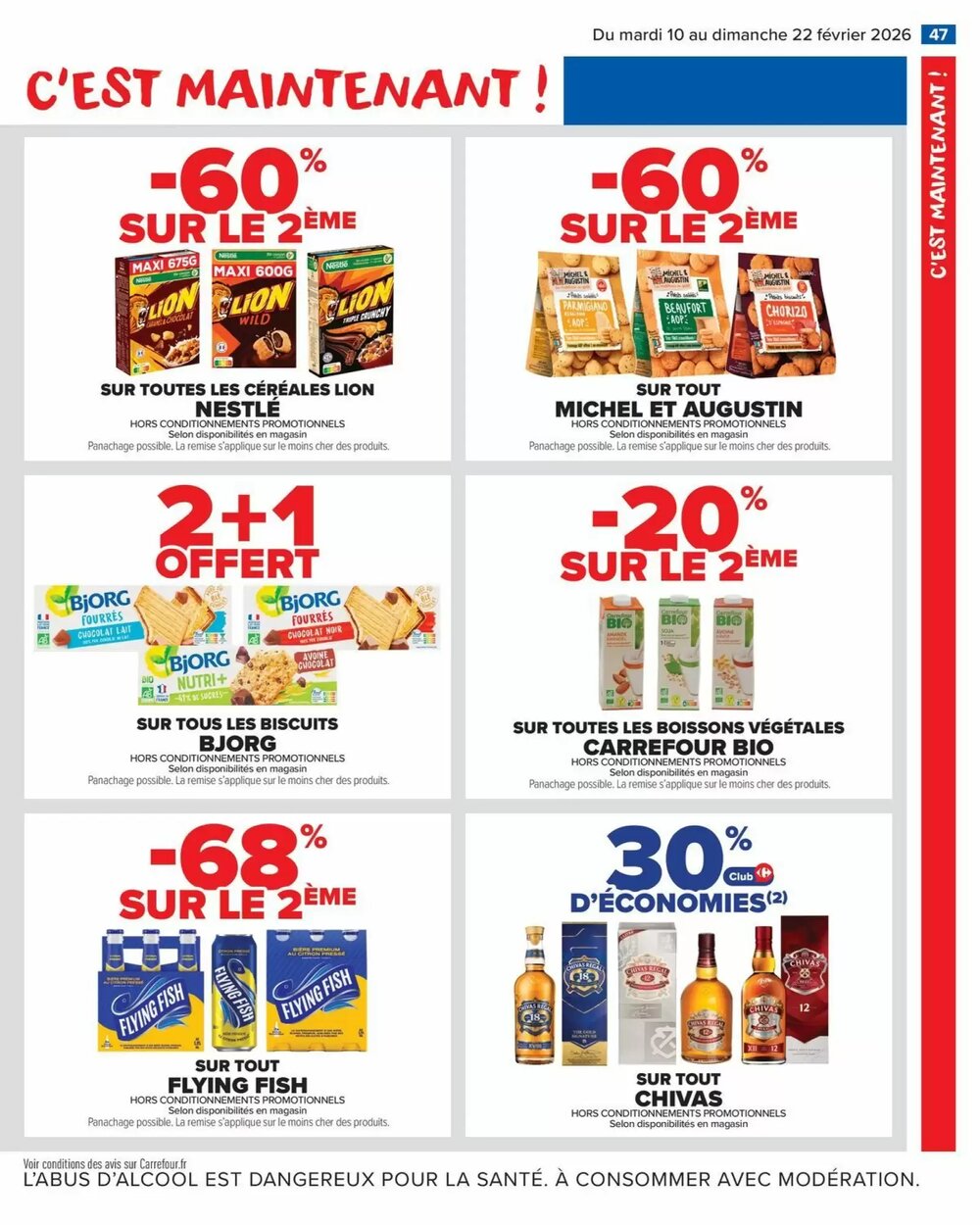 Prospectus promotionnel Carrefour Market valable à partir du 10/02/2026 - Page 49.