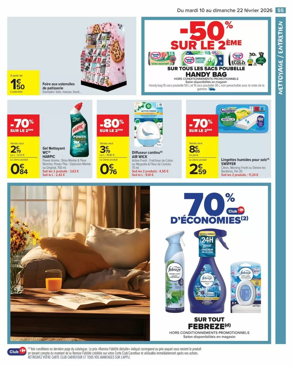 Prospectus promotionnel Carrefour Market valable à partir du 10/02/2026 - Page 57.