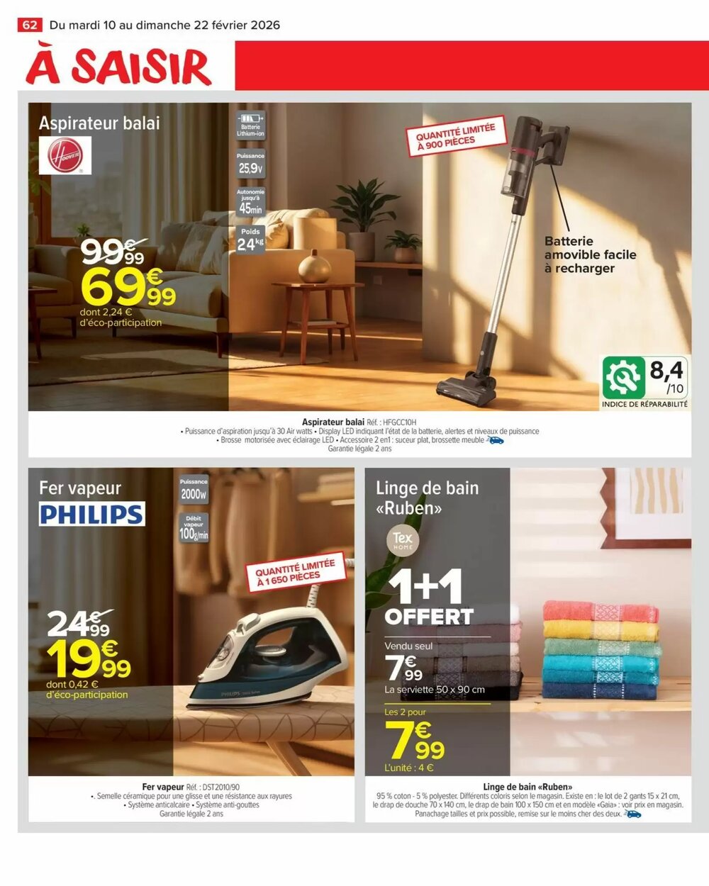 Prospectus promotionnel Carrefour Market valable à partir du 10/02/2026 - Page 64.