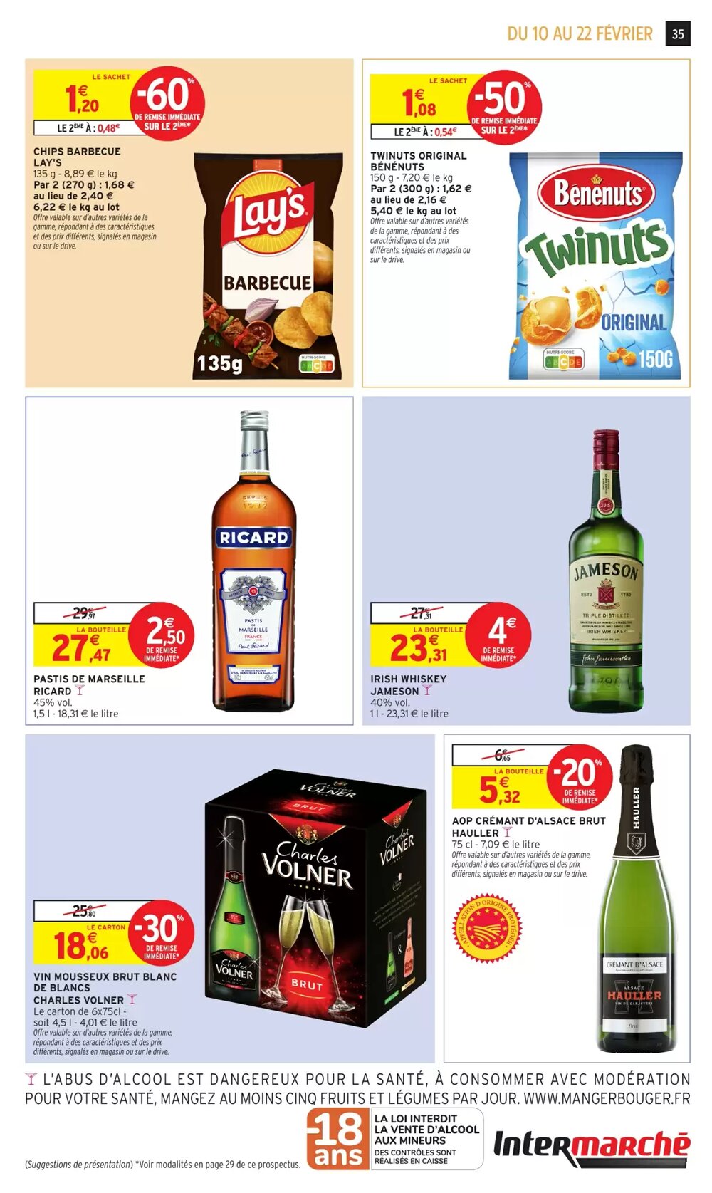 Prospectus promotionnel Intermarché Hyper valable à partir du 10/02/2026 - Page 35.