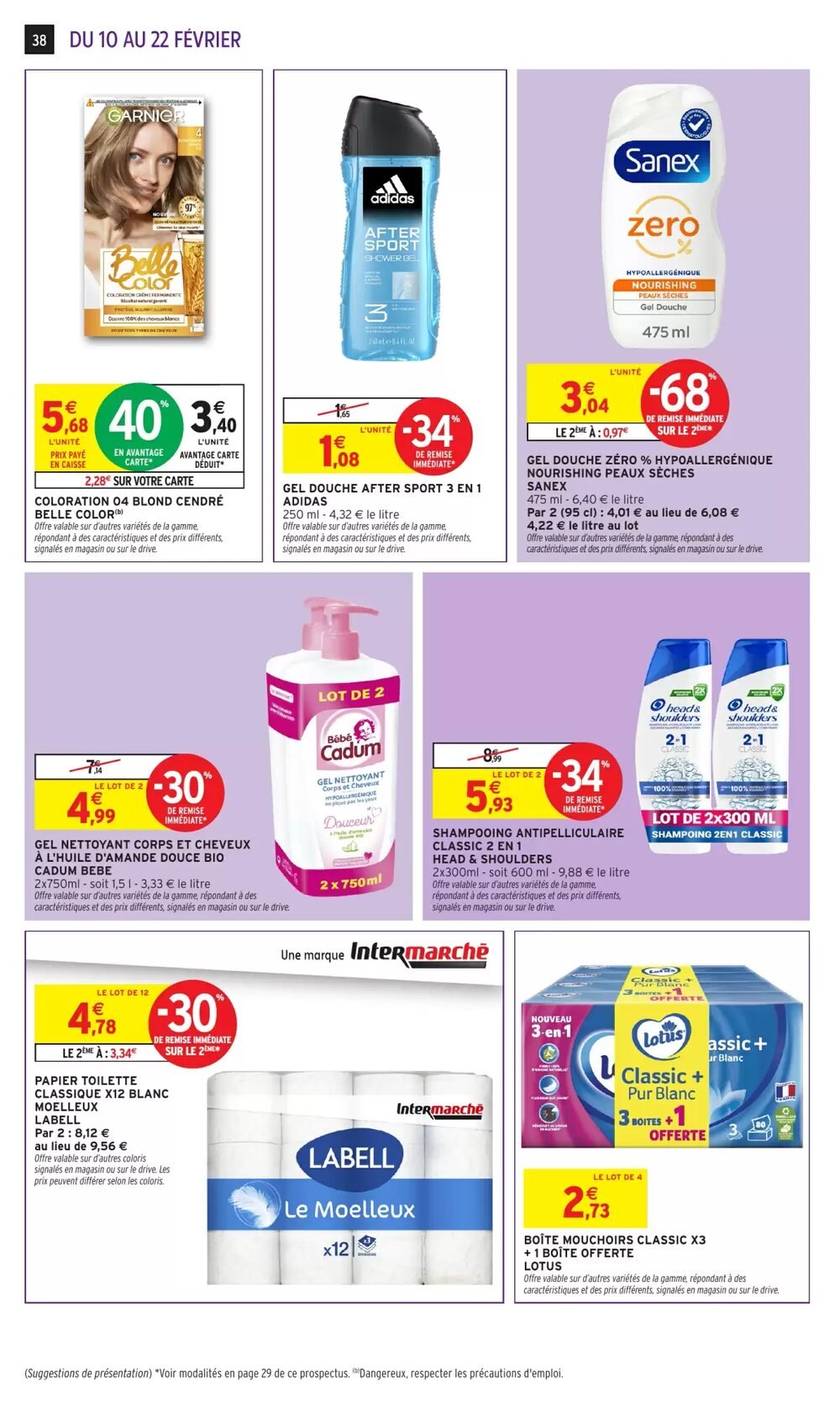 Prospectus promotionnel Intermarché Hyper valable à partir du 10/02/2026 - Page 38.