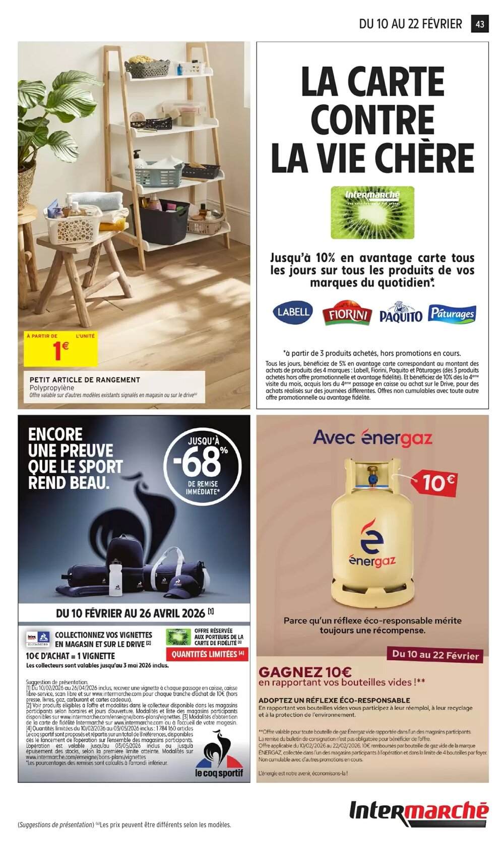 Prospectus promotionnel Intermarché Hyper valable à partir du 10/02/2026 - Page 43.