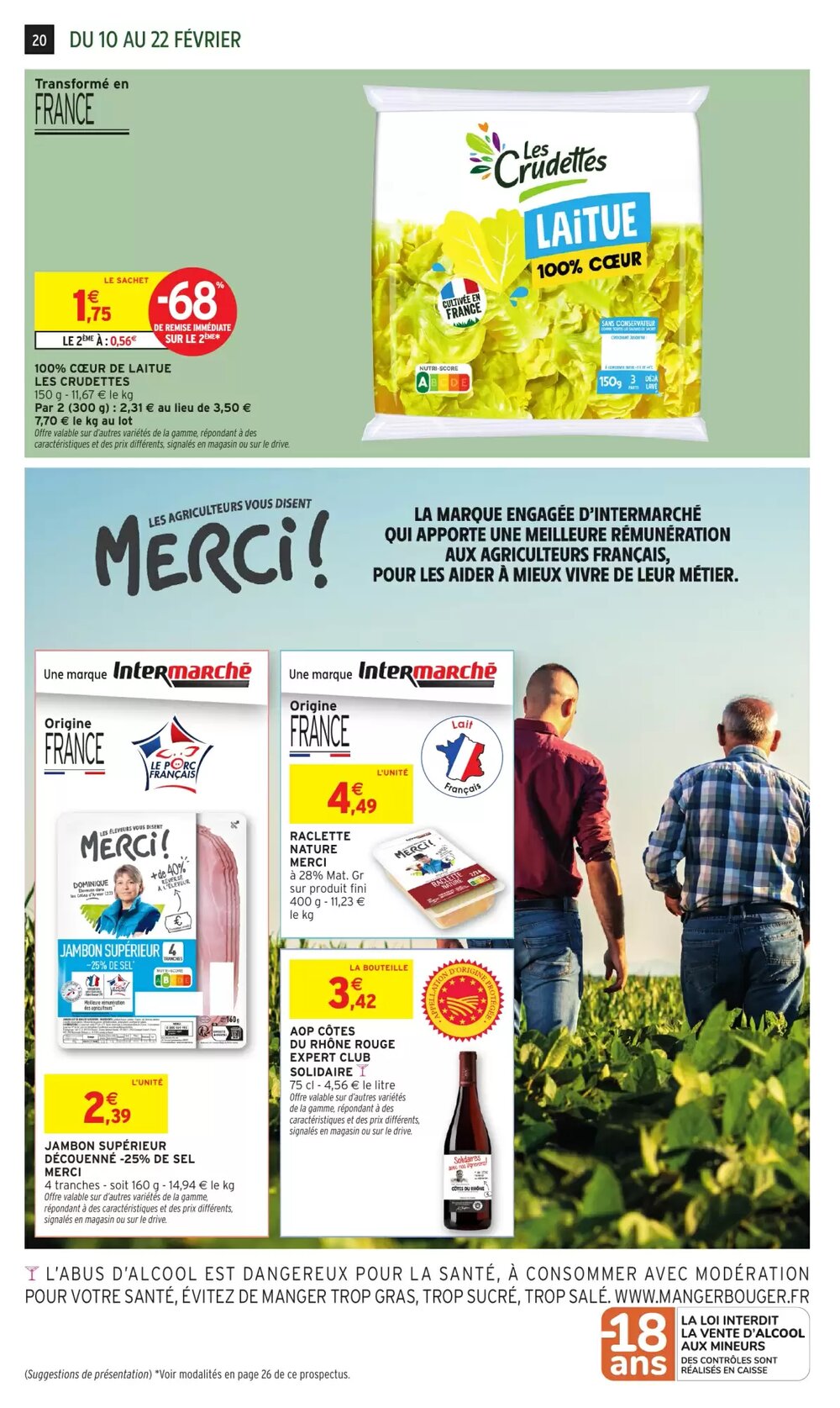 Prospectus promotionnel Intermarché valable à partir du 10/02/2026 - Page 20.