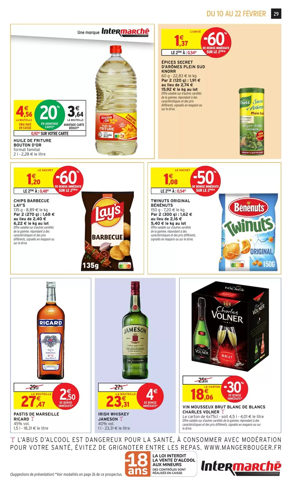 Prospectus promotionnel Intermarché valable à partir du 10/02/2026 - Page 29.