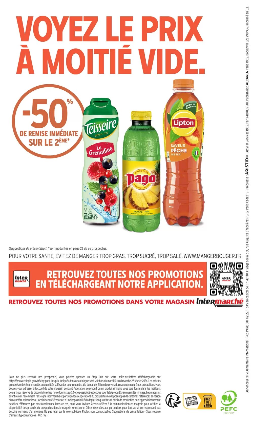 Prospectus promotionnel Intermarché valable à partir du 10/02/2026 - Page 36.