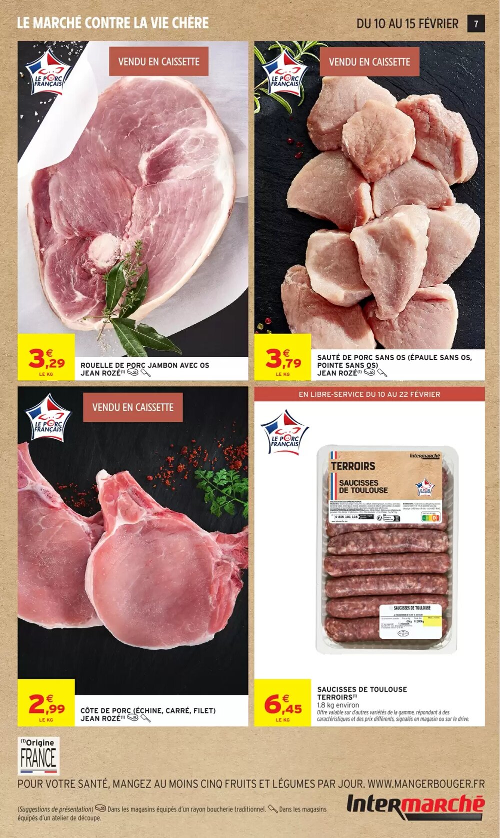 Prospectus promotionnel Intermarché valable à partir du 10/02/2026 - Page 7.
