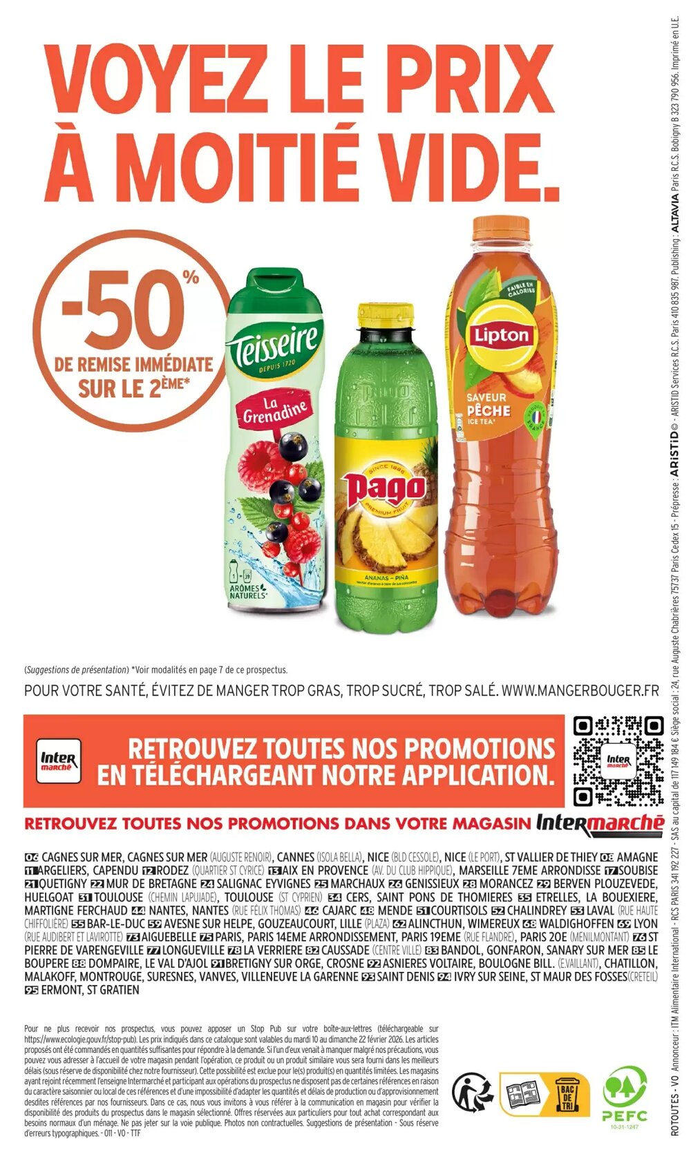Prospectus promotionnel Intermarché valable à partir du 10/02/2026 - Page 20.