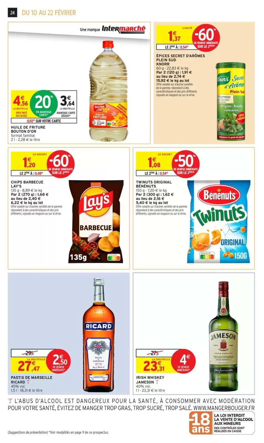 Prospectus promotionnel Intermarché valable à partir du 10/02/2026 - Page 24.