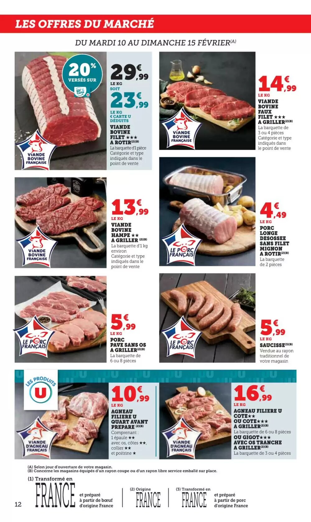 Prospectus promotionnel Hyper U valable à partir du 10/02/2026 - Page 12.