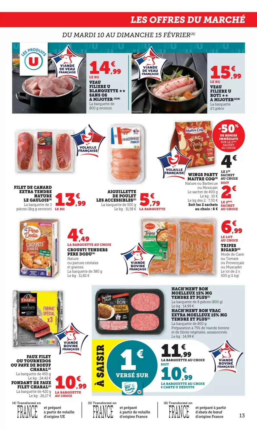 Prospectus promotionnel Hyper U valable à partir du 10/02/2026 - Page 13.