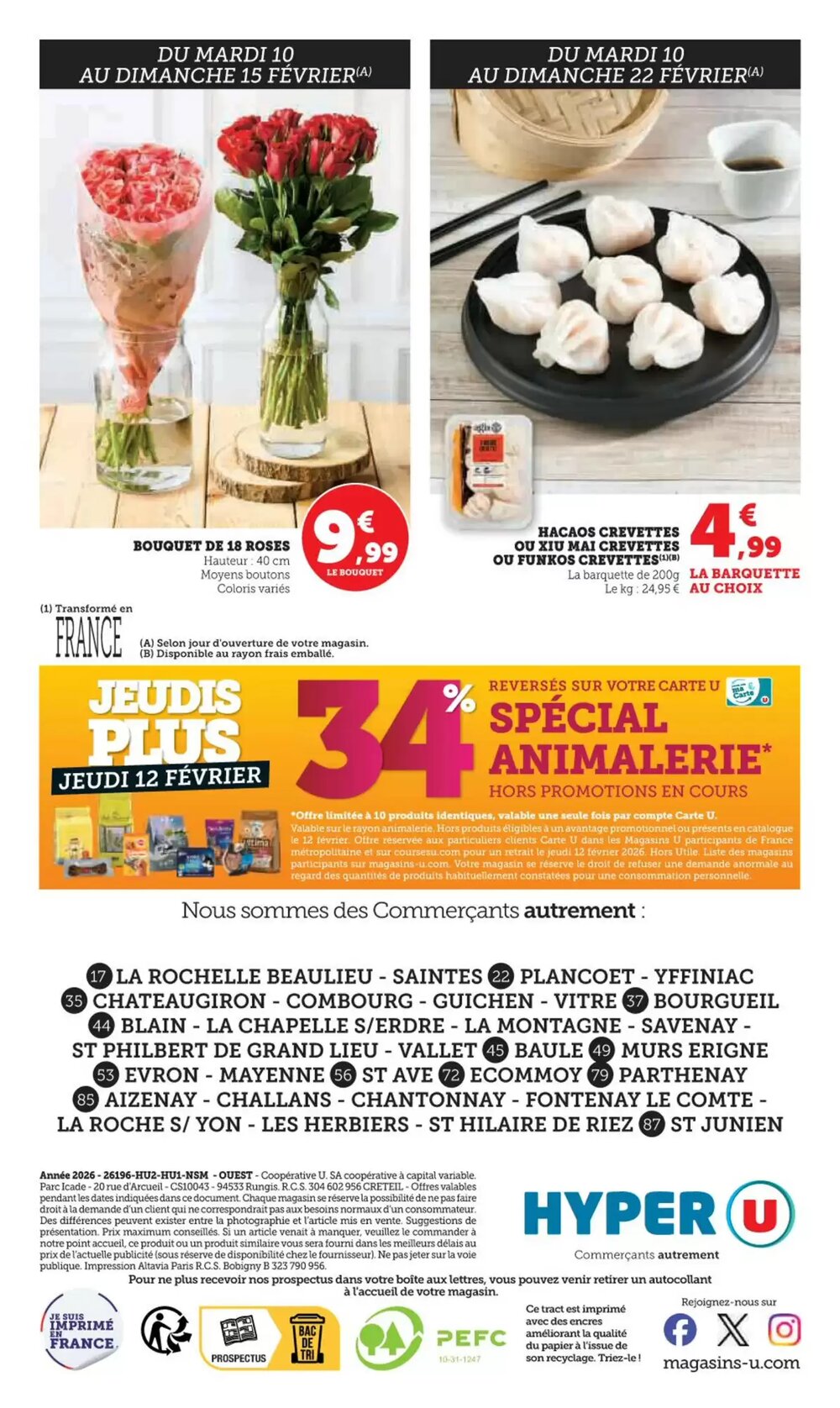 Prospectus promotionnel Hyper U valable à partir du 10/02/2026 - Page 32.