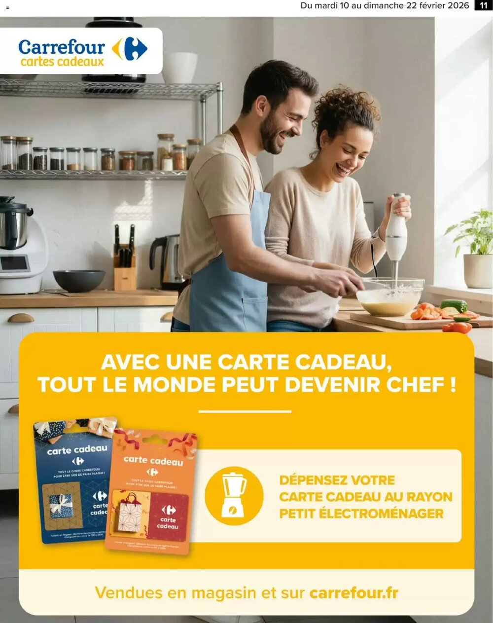 Prospectus promotionnel Carrefour Market valable à partir du 10/02/2026 - Page 11.