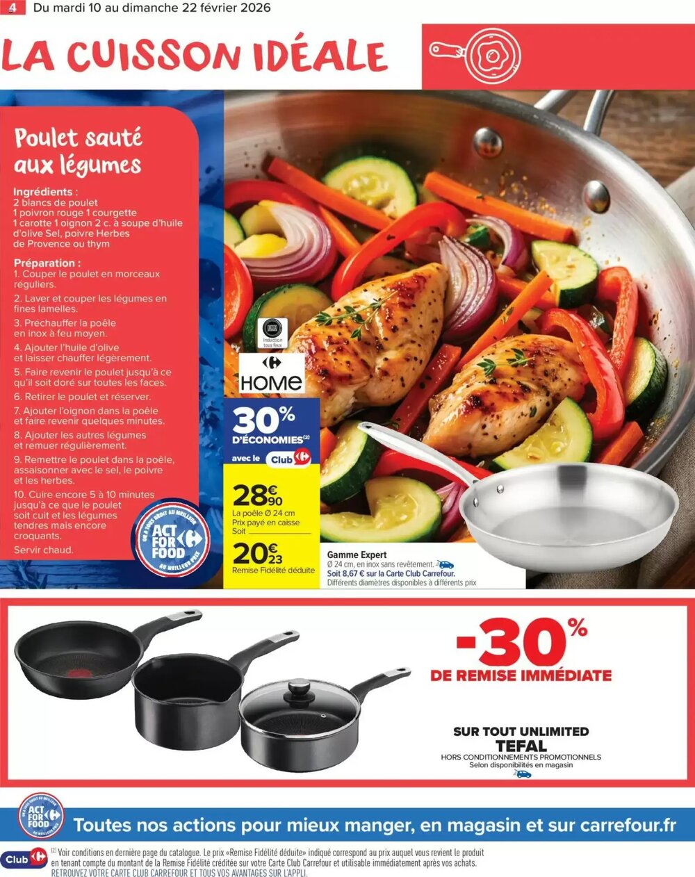 Prospectus promotionnel Carrefour Market valable à partir du 10/02/2026 - Page 4.