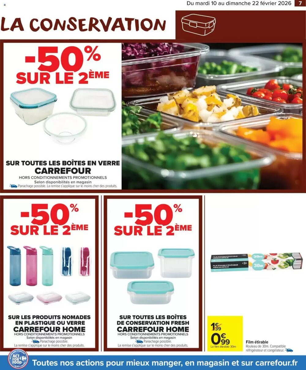 Prospectus promotionnel Carrefour Market valable à partir du 10/02/2026 - Page 7.