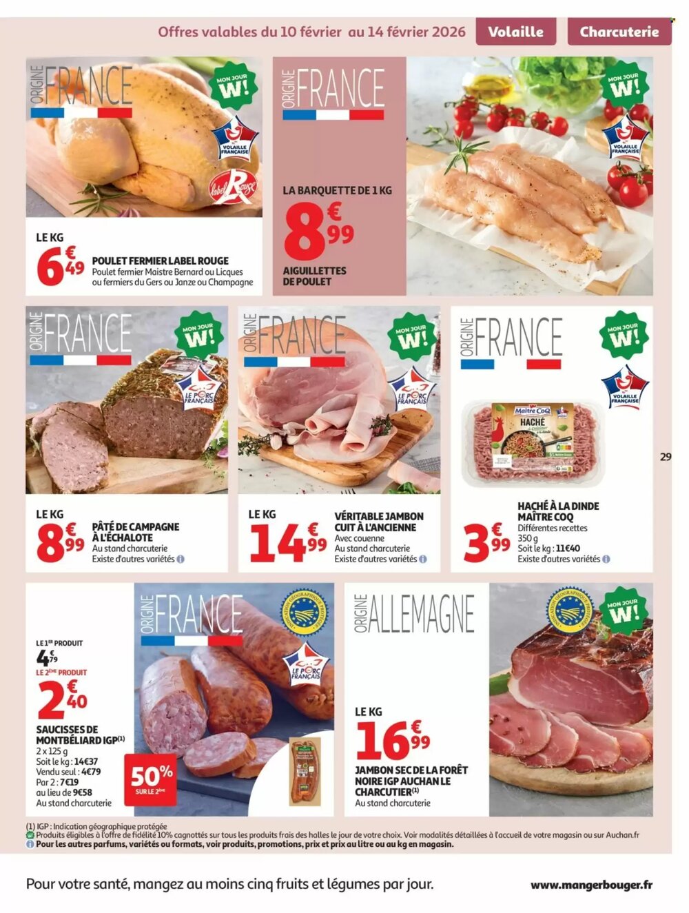Prospectus promotionnel Auchan valable à partir du 10/02/2026 - Page 29.