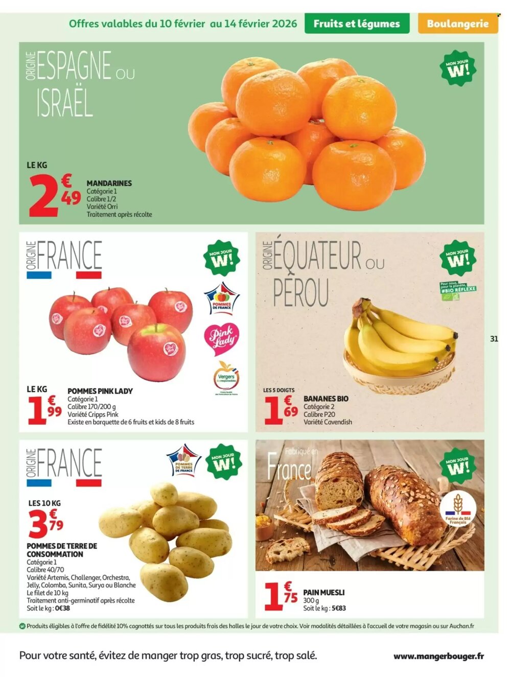Prospectus promotionnel Auchan valable à partir du 10/02/2026 - Page 31.