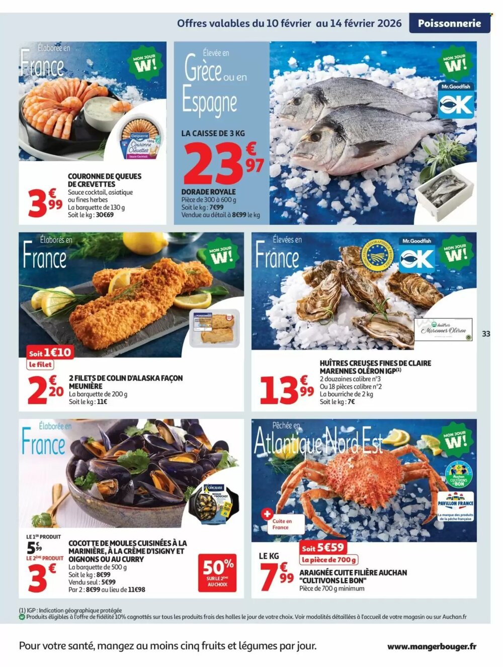Prospectus promotionnel Auchan valable à partir du 10/02/2026 - Page 33.