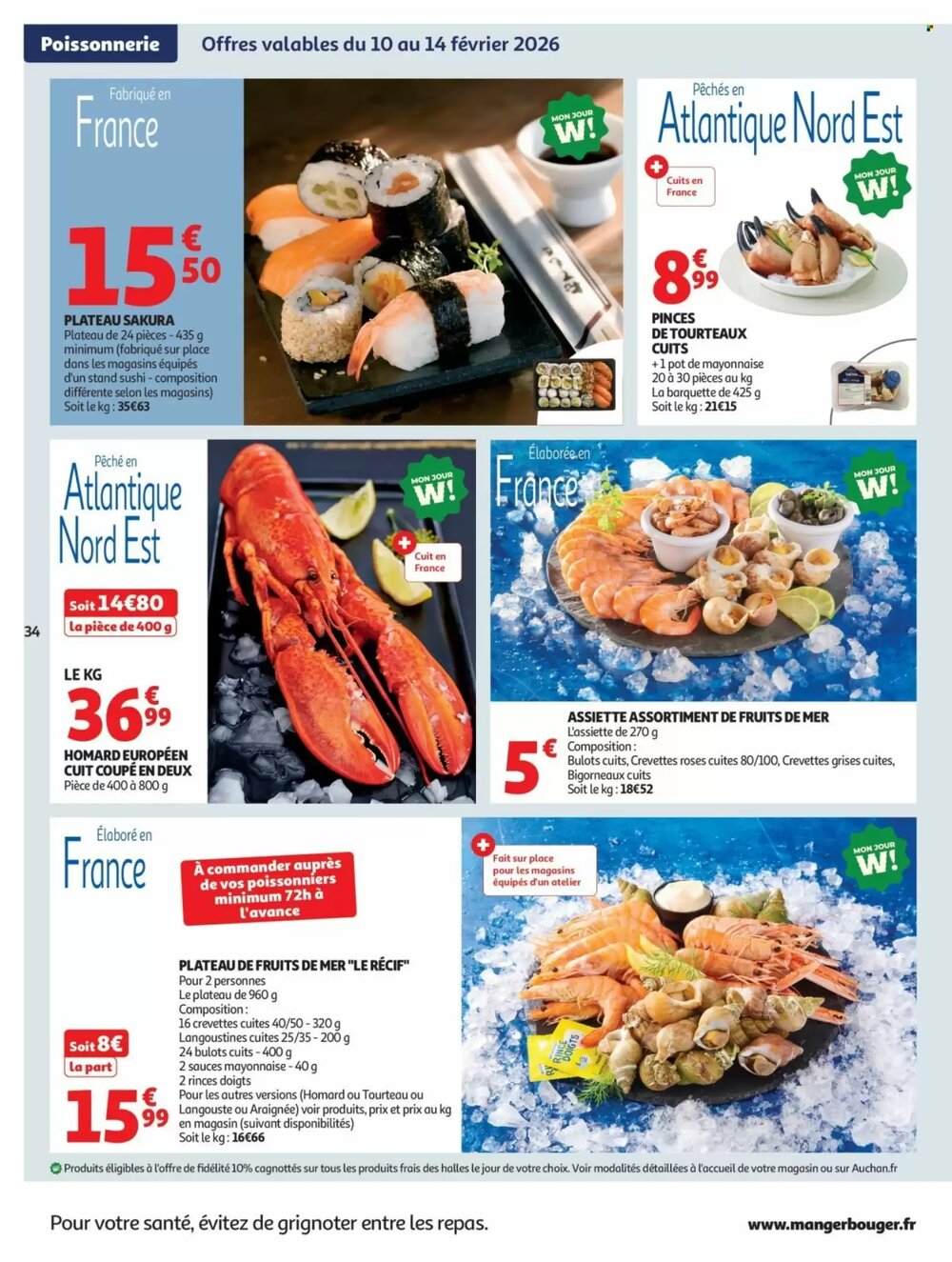 Prospectus promotionnel Auchan valable à partir du 10/02/2026 - Page 34.