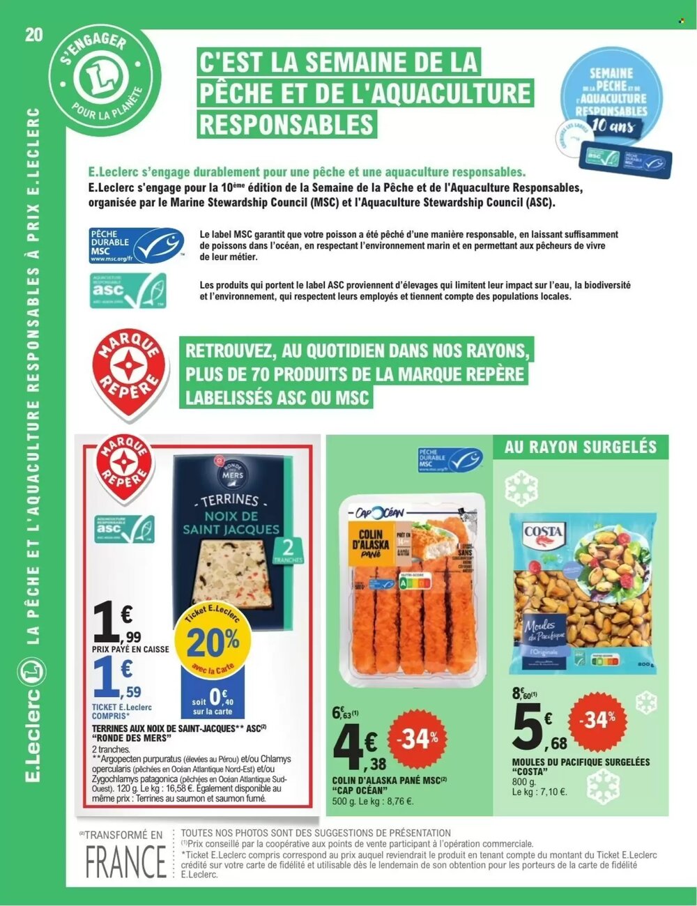 Prospectus promotionnel E.Leclerc valable à partir du 10/02/2026 - Page 20.