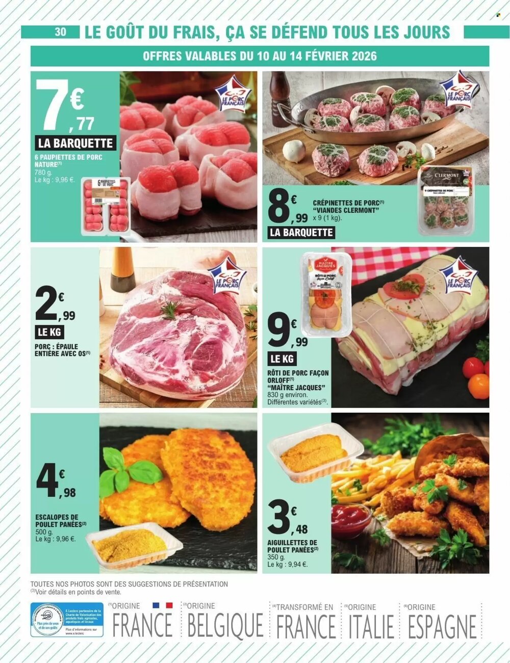 Prospectus promotionnel E.Leclerc valable à partir du 10/02/2026 - Page 30.