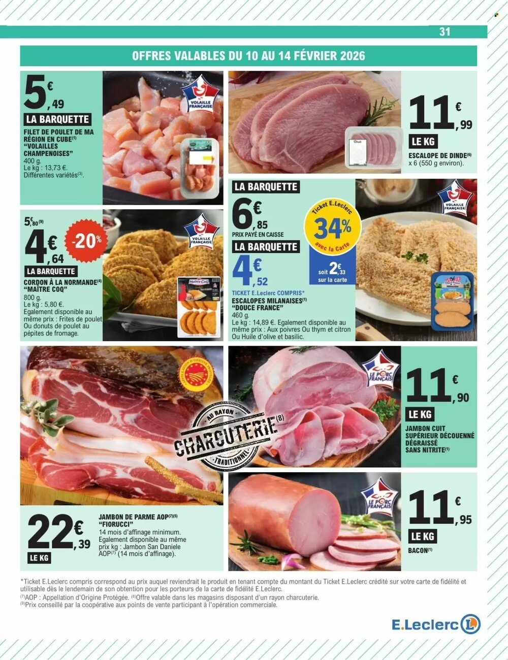 Prospectus promotionnel E.Leclerc valable à partir du 10/02/2026 - Page 31.