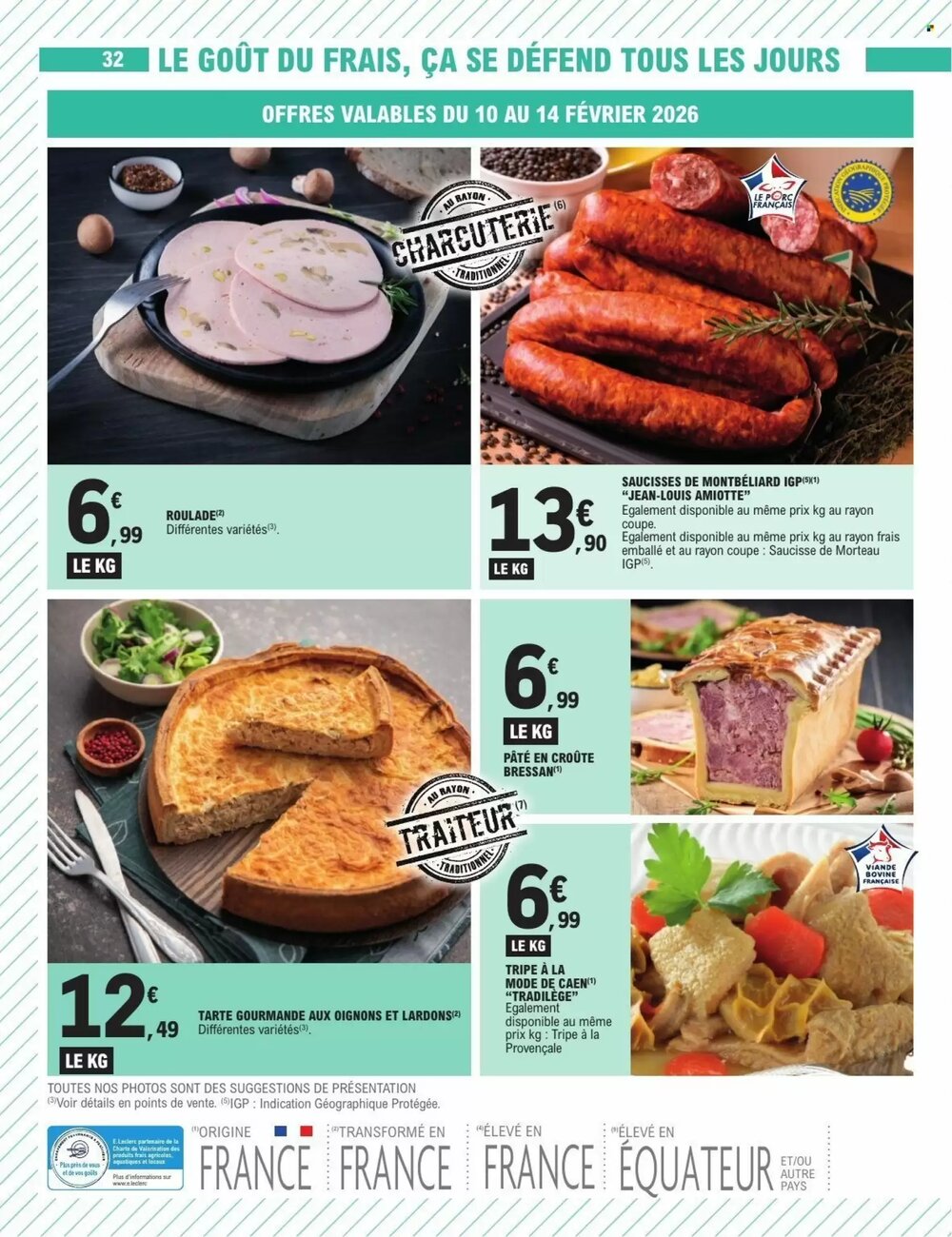 Prospectus promotionnel E.Leclerc valable à partir du 10/02/2026 - Page 32.