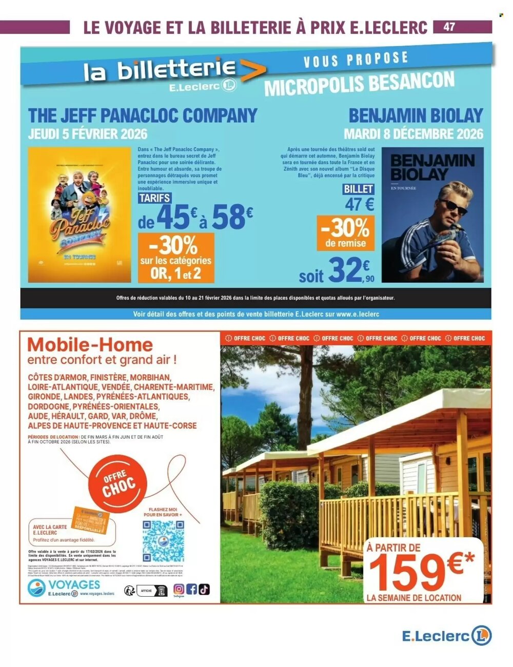 Prospectus promotionnel E.Leclerc valable à partir du 10/02/2026 - Page 47.