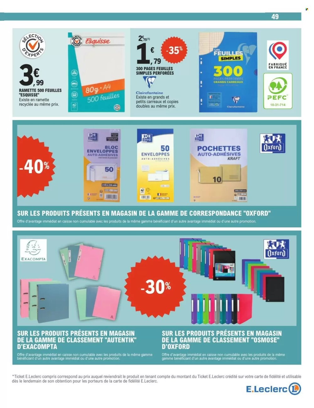 Prospectus promotionnel E.Leclerc valable à partir du 10/02/2026 - Page 49.