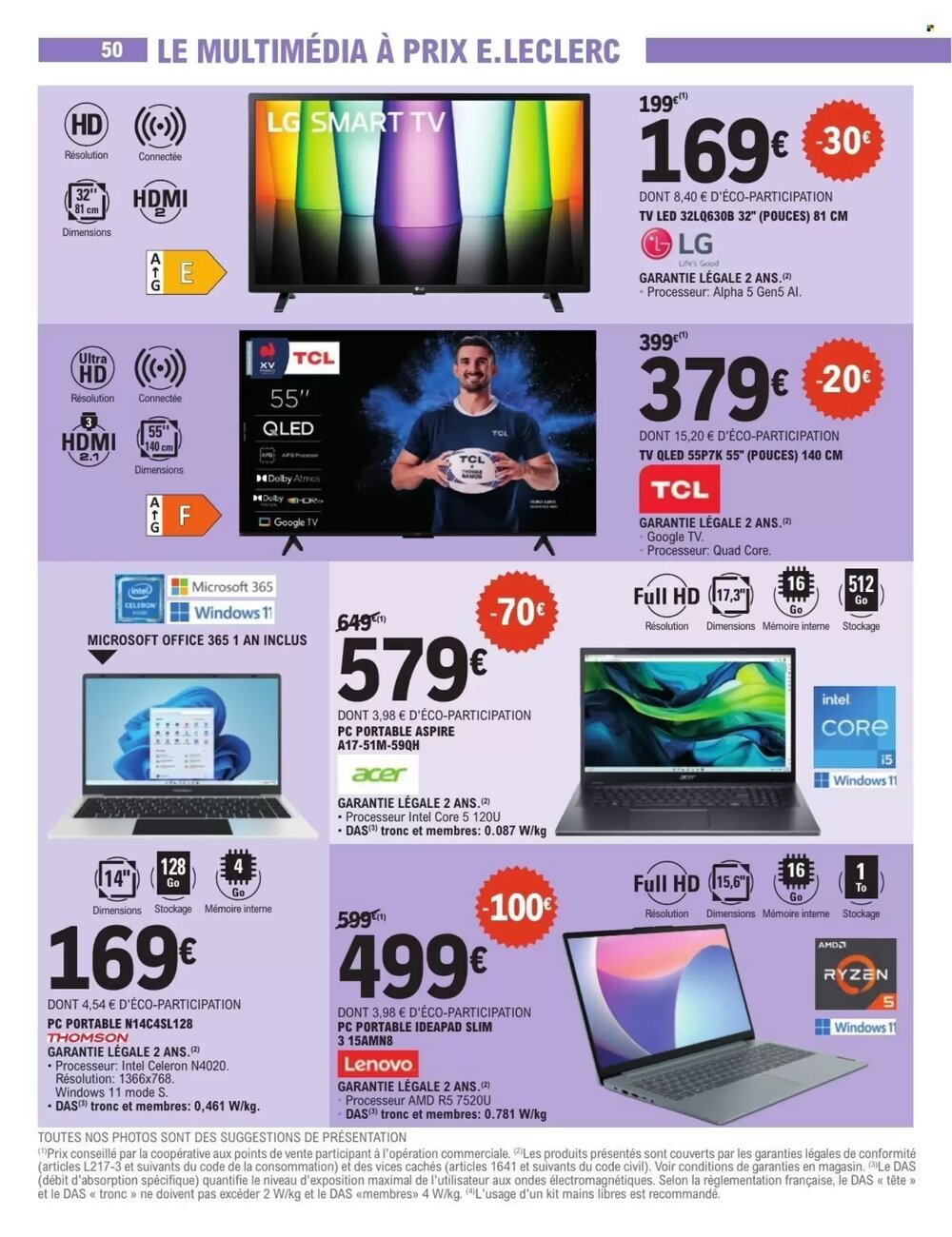 Prospectus promotionnel E.Leclerc valable à partir du 10/02/2026 - Page 50.