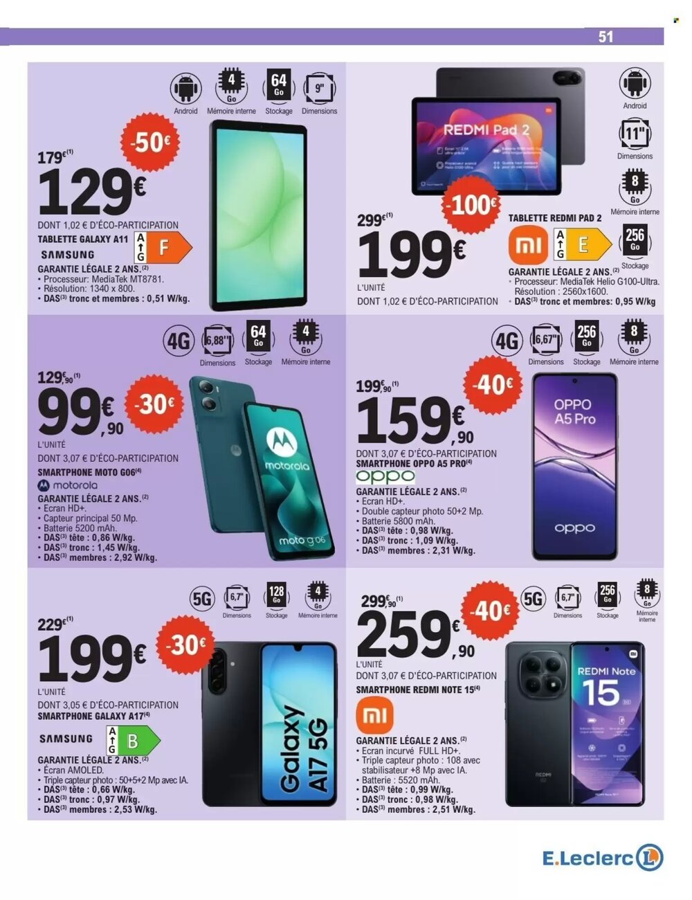 Prospectus promotionnel E.Leclerc valable à partir du 10/02/2026 - Page 51.