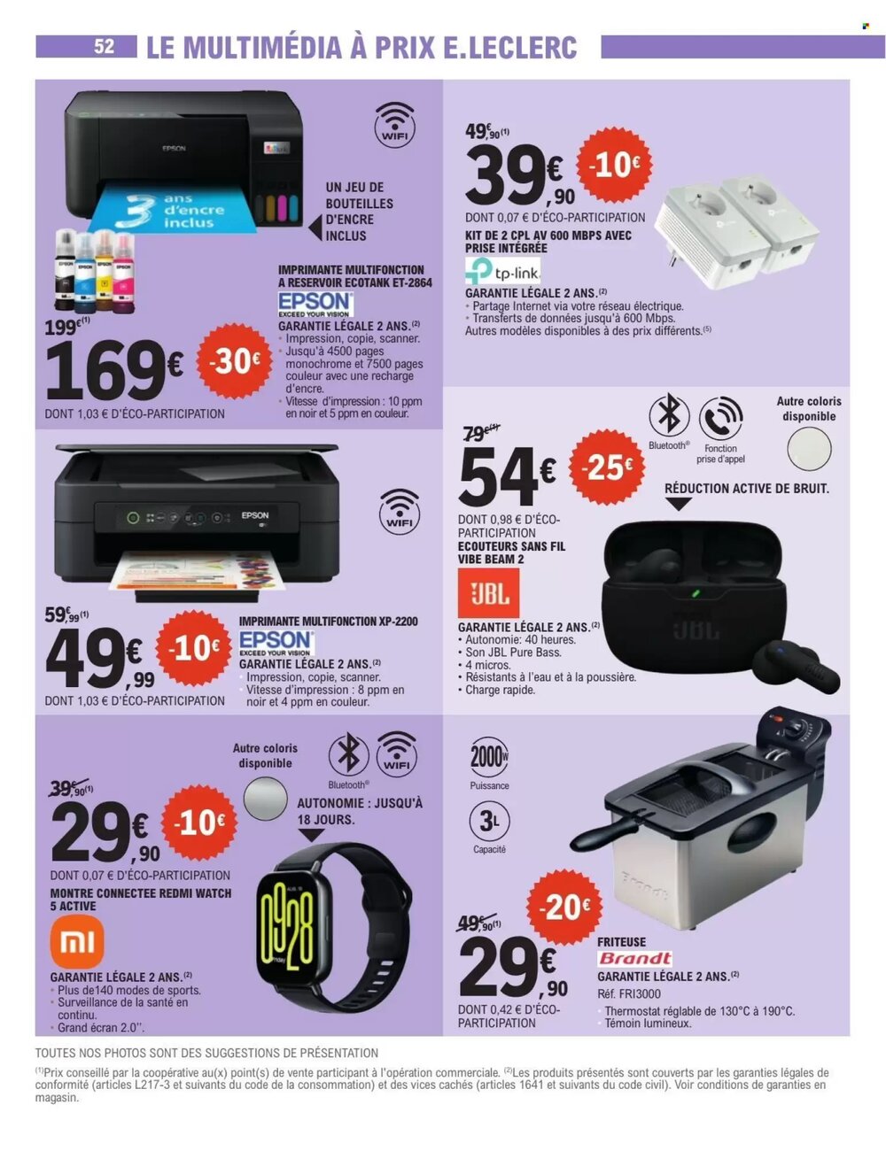 Prospectus promotionnel E.Leclerc valable à partir du 10/02/2026 - Page 52.