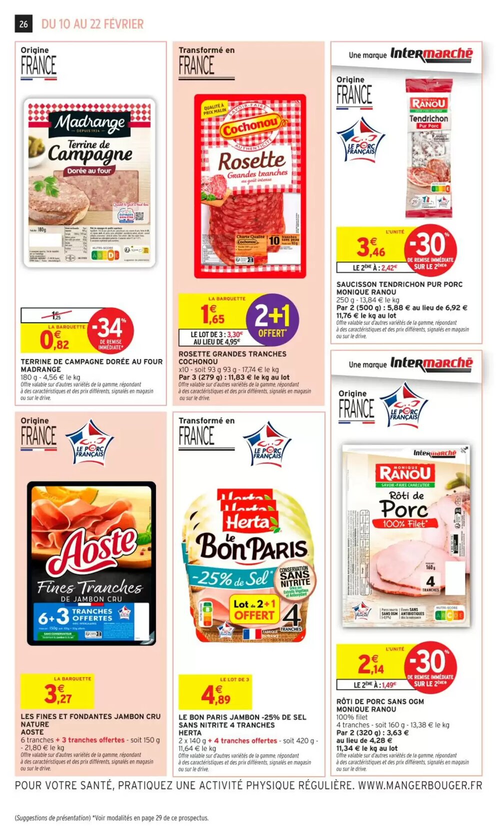 Prospectus promotionnel Intermarché valable à partir du 10/02/2026 - Page 26.