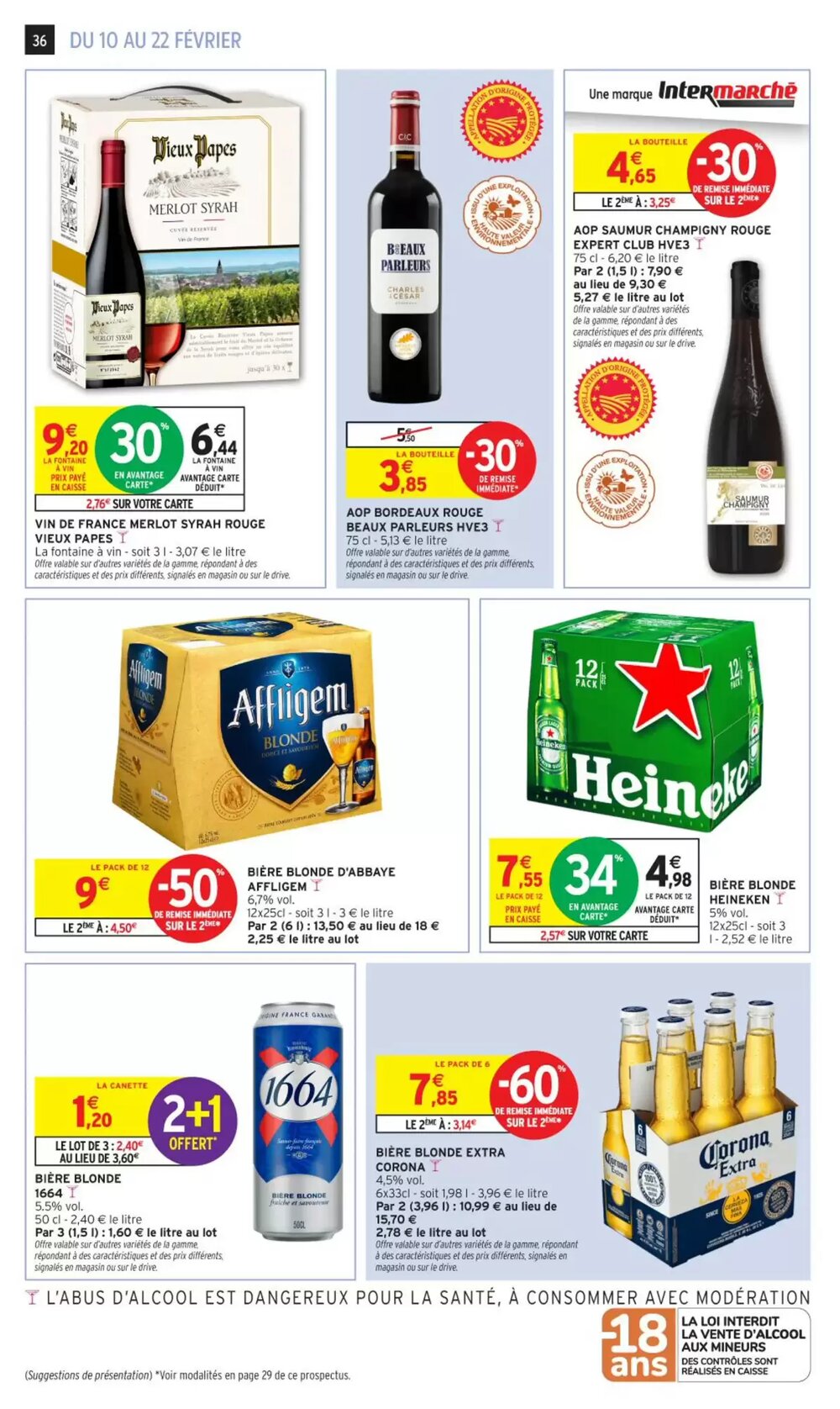 Prospectus promotionnel Intermarché valable à partir du 10/02/2026 - Page 36.
