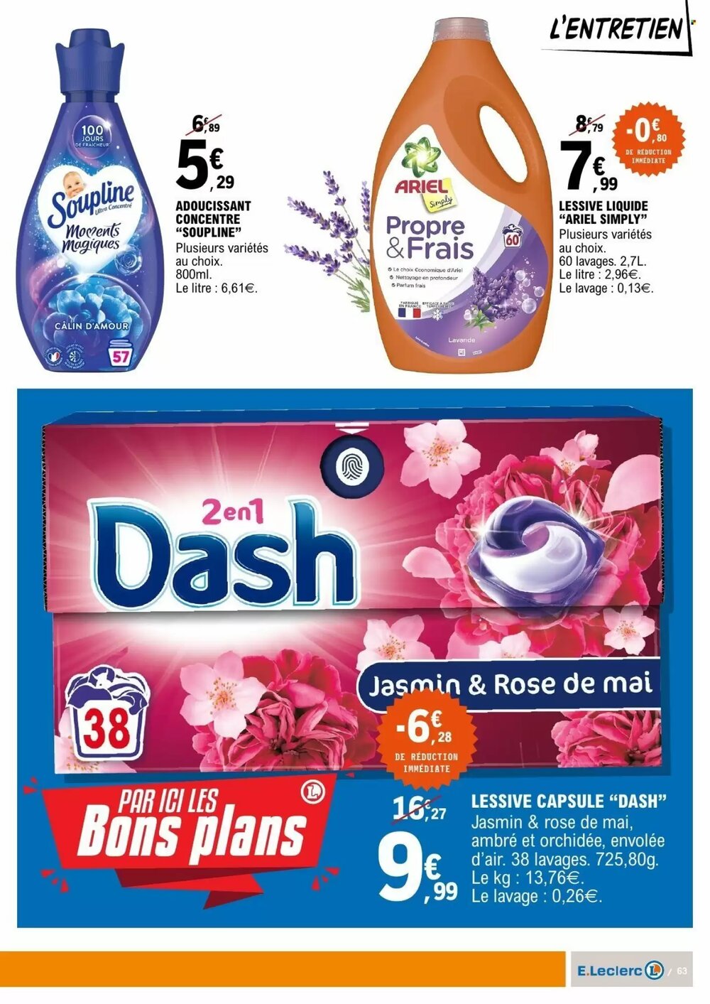 Prospectus promotionnel E.Leclerc valable à partir du 10/02/2026 - Page 63.