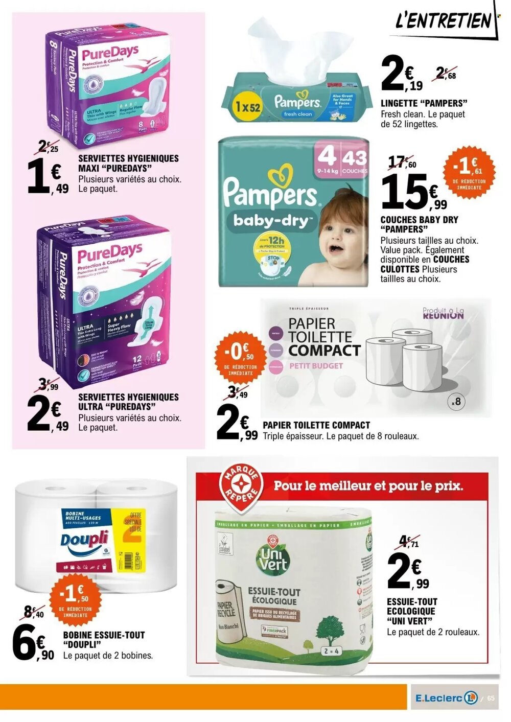Prospectus promotionnel E.Leclerc valable à partir du 10/02/2026 - Page 65.