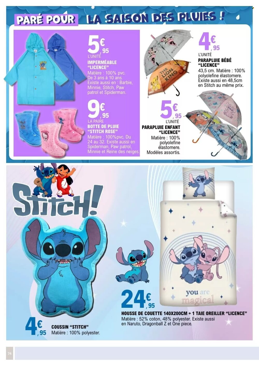 Prospectus promotionnel E.Leclerc valable à partir du 10/02/2026 - Page 74.
