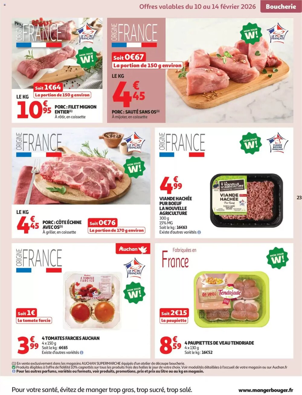 Prospectus promotionnel Auchan valable à partir du 10/02/2026 - Page 23.