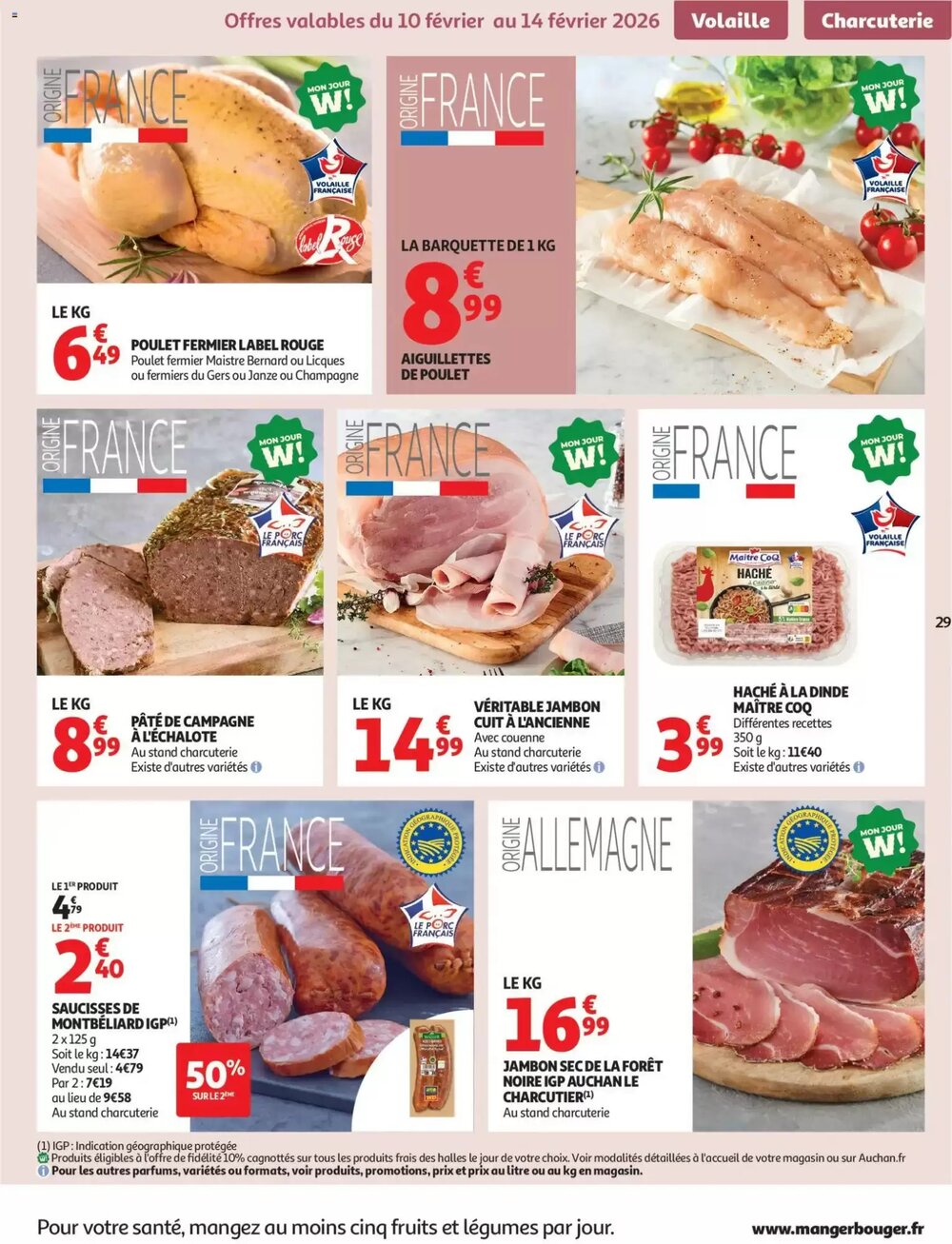 Prospectus promotionnel Auchan valable à partir du 10/02/2026 - Page 29.
