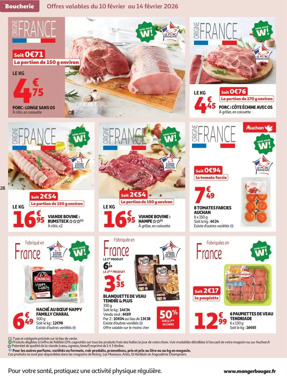 Prospectus promotionnel Auchan valable à partir du 10/02/2026 - Page 28.