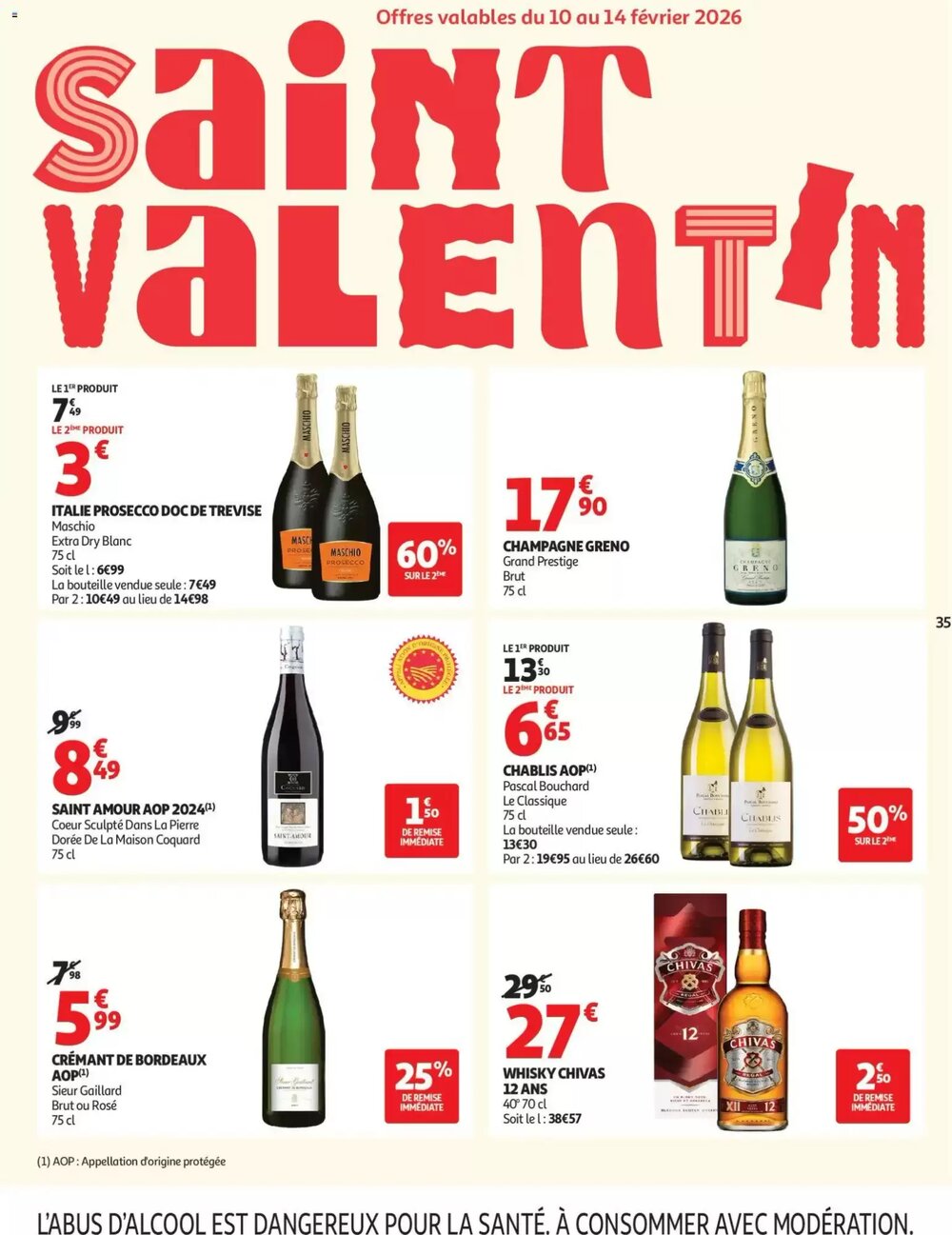 Prospectus promotionnel Auchan valable à partir du 10/02/2026 - Page 35.
