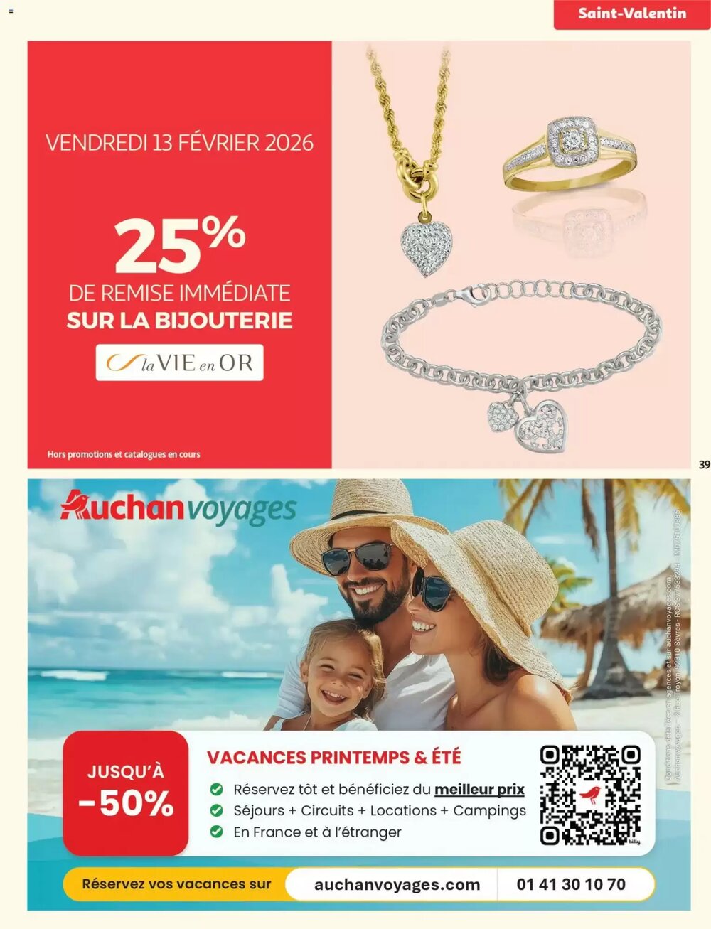 Prospectus promotionnel Auchan valable à partir du 10/02/2026 - Page 39.