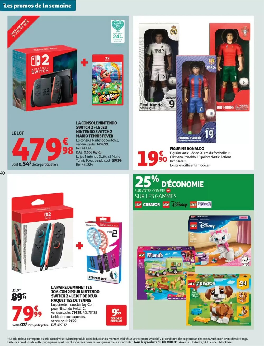 Prospectus promotionnel Auchan valable à partir du 10/02/2026 - Page 40.