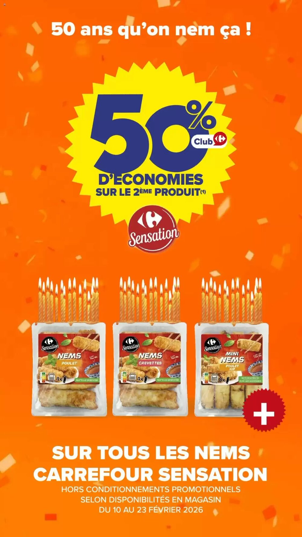 Prospectus promotionnel Carrefour valable à partir du 10/02/2026 - Page 7.