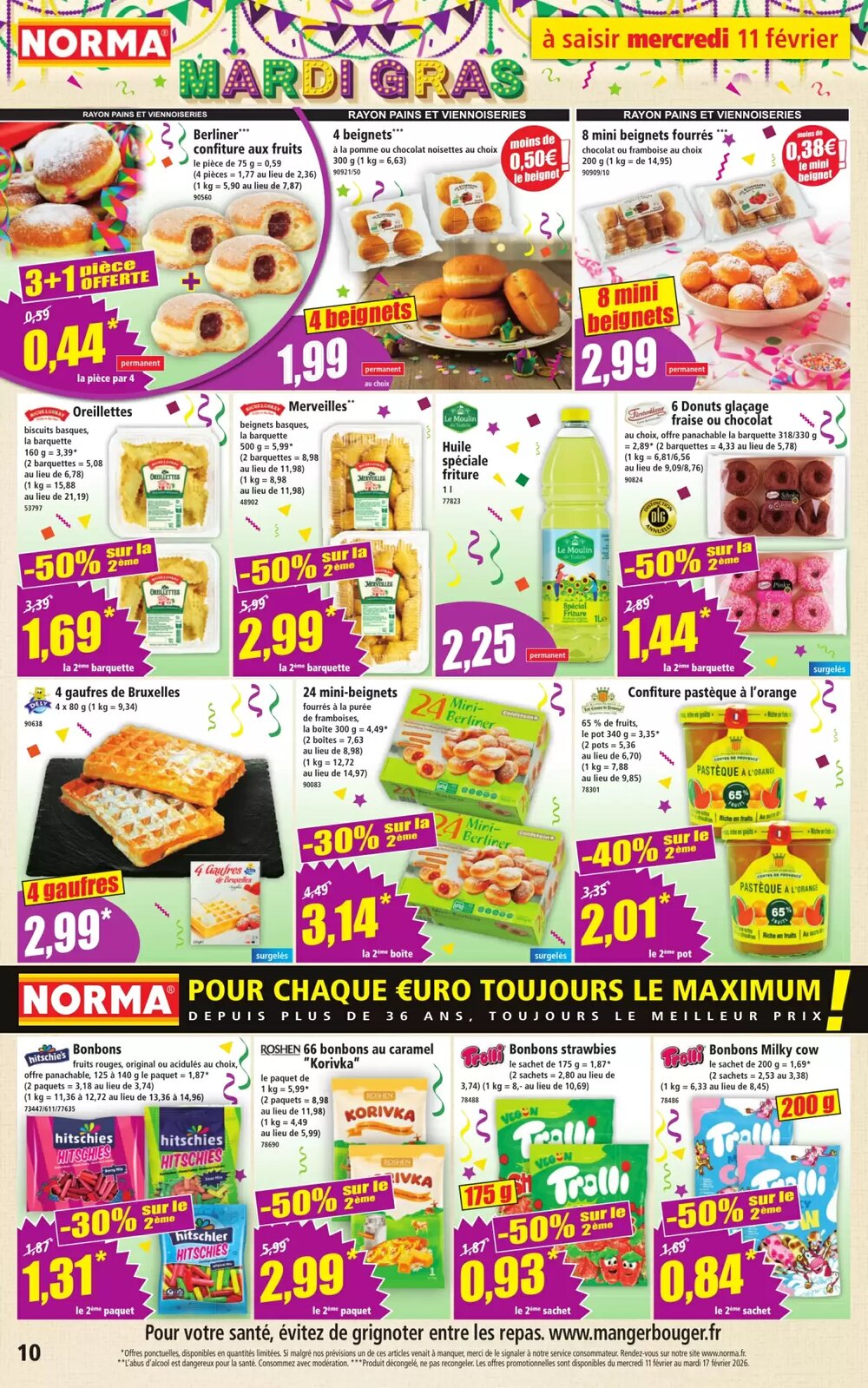 Prospectus promotionnel Norma valable à partir du 11/02/2026 - Page 10.