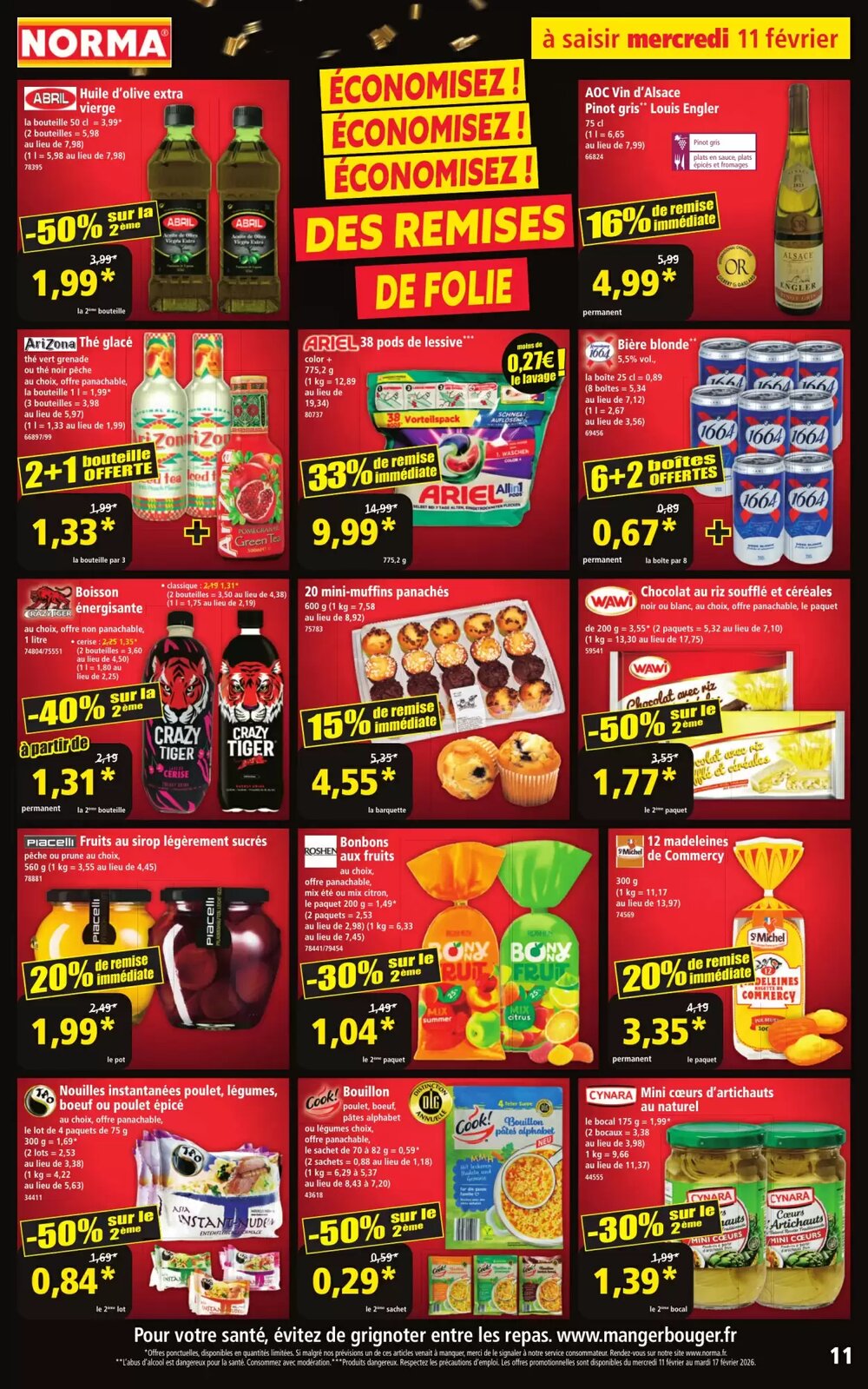 Prospectus promotionnel Norma valable à partir du 11/02/2026 - Page 11.