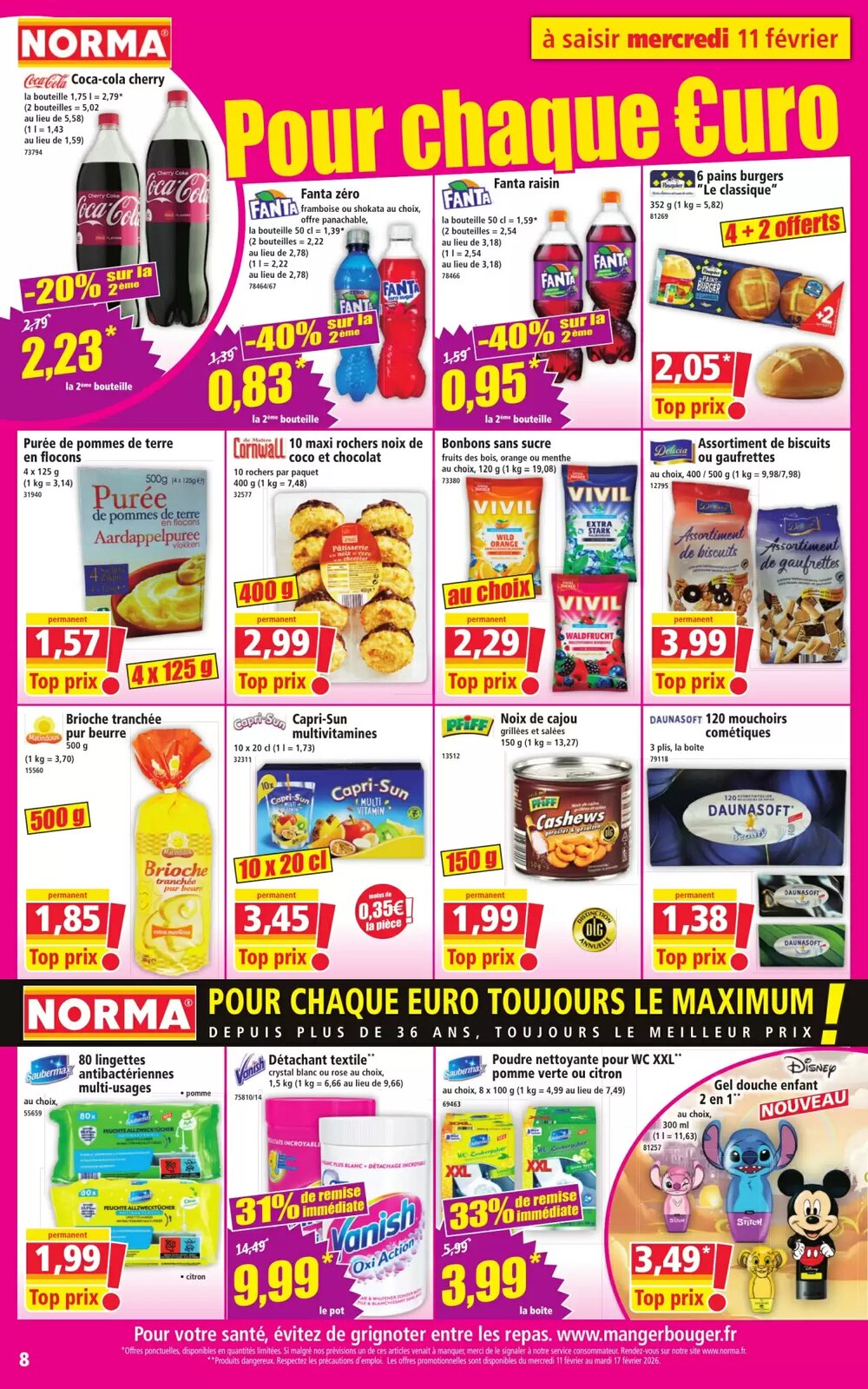 Prospectus promotionnel Norma valable à partir du 11/02/2026 - Page 8.