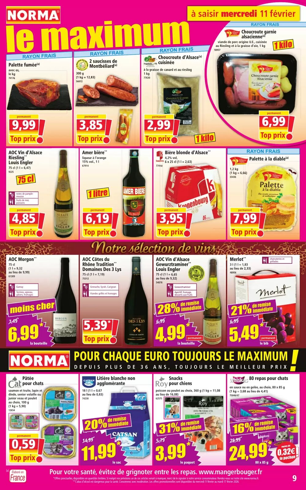 Prospectus promotionnel Norma valable à partir du 11/02/2026 - Page 9.
